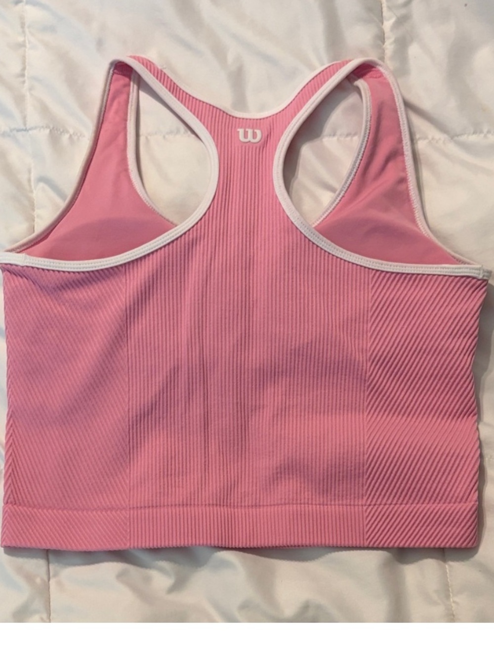 Wilson Pink Ribbed Racerback Brami - Picture 2 of 2